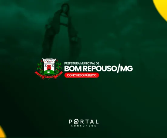 Concurso Prefeitura de Bom Repouso MG 2026: edital publicado com 332 vagas e salários de até R$ 19.641,00