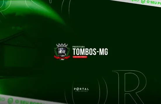 Concurso Tombos MG: edital publicado com 106 vagas imediatas e salários de até R$ 10,2 mil