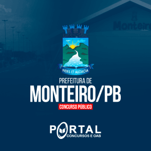 PREFEITURA DE MONTEIRO/PB (PRÉ EDITAL) CURSOS DISPONÍVEIS